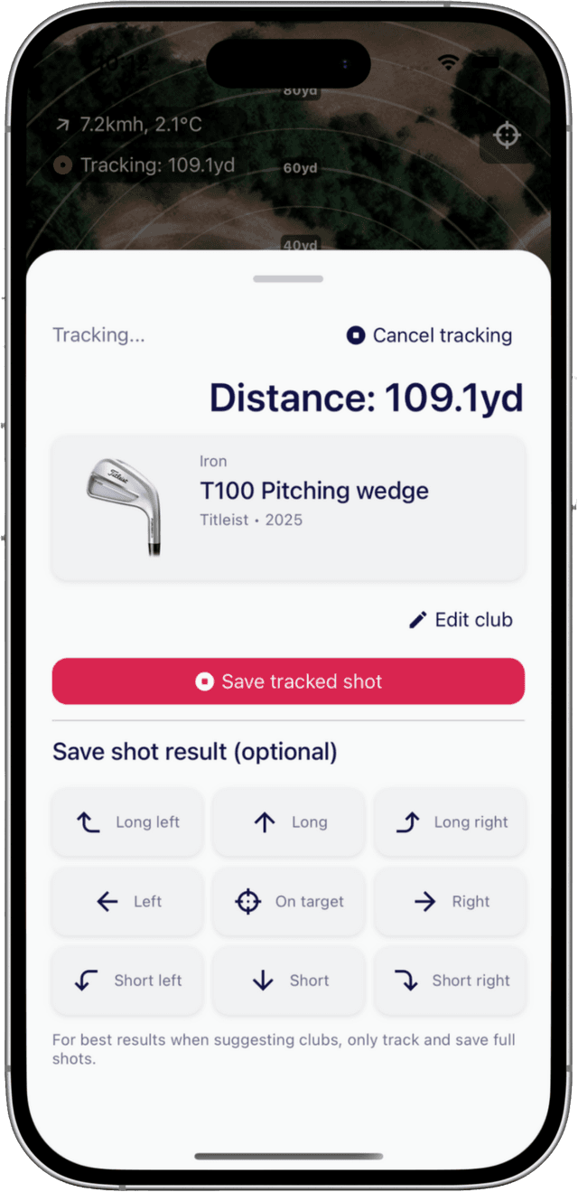 SmartCaddie club details